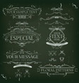 vintage old labels banners and frame vector image