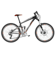 mountain bike full suspension vector image