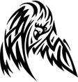 eagle in tribal style vector image