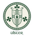irish celtic design in vintage retro style vector image