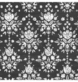 chalk textured floral damask seamless pattern vector image vector image