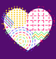 colorful abstract geometric flux elements vector image vector image