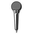 retro microphone isolated on white background vector image