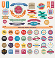 set of retro vintage badges and labels vector image vector image