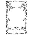 antique frame engraving vector image