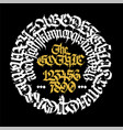 pattern ornament in the gothic style old vector image