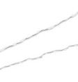 ripped long hole in sheet of white paper vector image