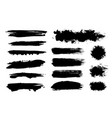 brush strokes paintbrush set grunge vector image vector image