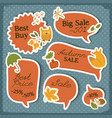 seasonal sale red stickers set vector image vector image