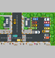 a top view from above is city map urban vector image