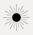 moon shine moonlight sun sunburst abstract vector image vector image