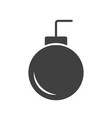 flat design bomb icon vector image vector image