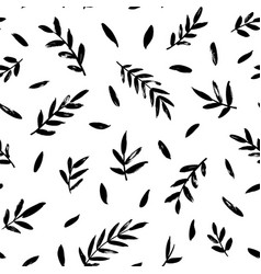 Leaves and branches seamless pattern Royalty Free Vector