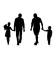 parents with kids vector image vector image