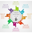 hand-style infographic concept vector image vector image