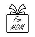 mothers day icon vector image