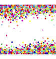 multicolored confetti vector image vector image