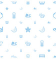 tropical icons pattern seamless white background vector image vector image