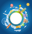 travel around the world concept template vector image