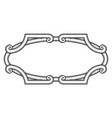 decorative abstract frame vintage border classic vector image vector image