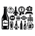 beer icon vector image