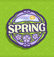 logo for spring season vector image vector image