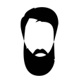 hipster detailed hair and beards set fashion vector image vector image