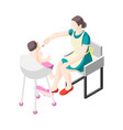 isometric housewife vector image