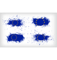 set of four grunge ink spattered european union vector image vector image
