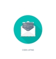 envelope icon letter email vector image