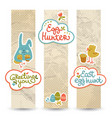 happy easter banners vector image