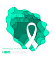 ovarian cancer background vector image vector image
