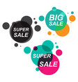 set of the sale stickers in flat style modern vector image