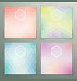 abstract hexagon background set vector image vector image