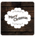 merry christmas vintage design vector image vector image