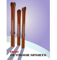 outdoor adventure retro poster vector image