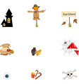 halloween symbols vector image