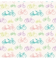 seamless pattern with hand drawn bicycles vector image