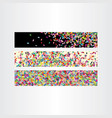 colorful banner abstract background set vector image