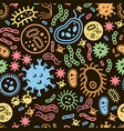 seamless bacterium virus cell microorganisms vector image