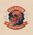 vintage motorcycle graphics biker t-shirt vector image