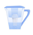 water filter flat composition vector image vector image