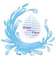 water frame vector image vector image