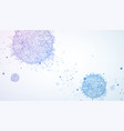 abstract sphere background with plexus effect 3d vector image vector image
