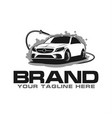 detailing car logo and car wash logo vector image vector image