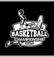 basketball championship 2020 modern vector image vector image