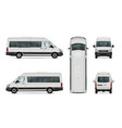 passenger van template vector image vector image