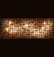 wide golden metallic cubes background shining vector image vector image