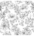 floral seamless pattern flower background vector image
