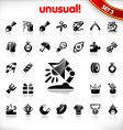 icons set 3 unusual vector image